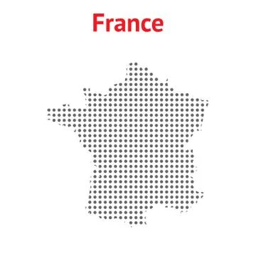 France map vector Stock Illustration