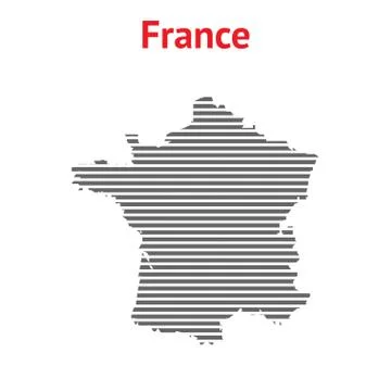 France map vector Stock Illustration