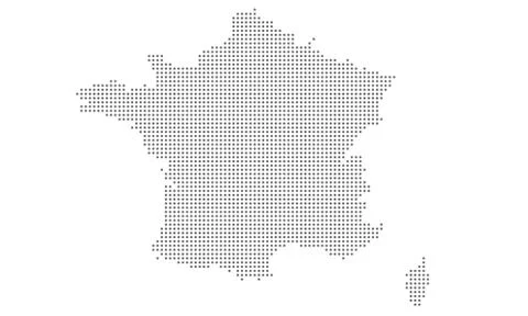 France map vector Stock Illustration