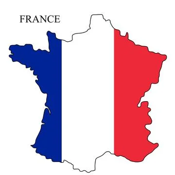 France map vector illustration. Global economy. Famous country.  Stock Illustration