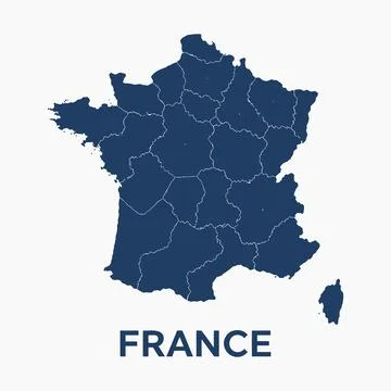 France Map Vector Images Stock Illustration