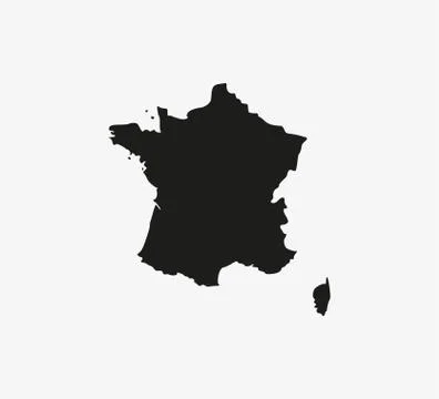 France map on white background. Vector illustration. Stock-Illustration