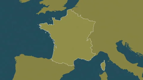France map - zoom. Border. Pattern. Stock Footage 176976662