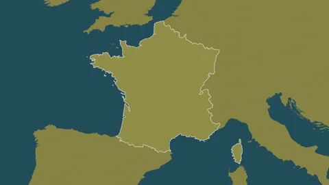 France map - zoom. Regions. Pattern. Stock Footage 147184298