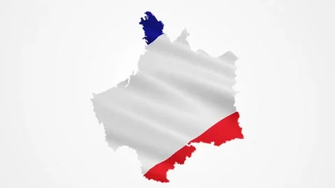 France Maps Flag Rotation Stock Footage 197071074