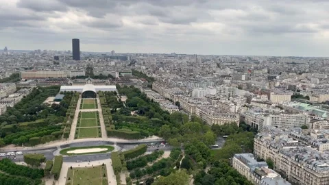 France - Paris - Eiffel Tower - #13 - 2nd Floor View Stock Footage 160023974
