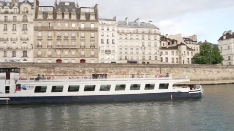 France: Paris plans progress as Olympic opening ceremony rehearsal held on R... Stock Footage 280564142