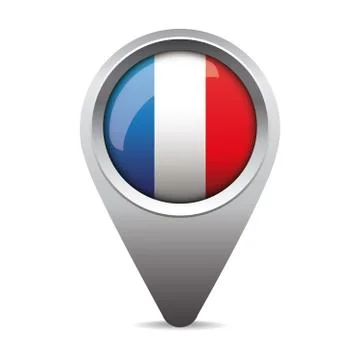 France pointer vector flag 스톡 일러스트