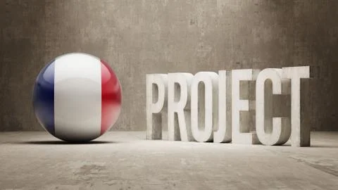 France. Project Concept. Stock Illustration