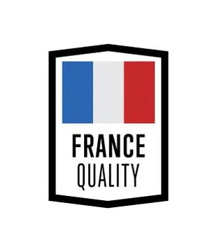 France quality isolated vector label for products Stock Illustration