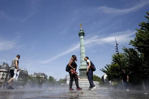 France records its highest temperatures, Paris - 25 Jun 2026 库存照片
