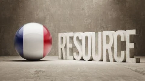 France. Resource Concept. Stock Illustration