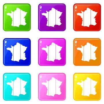 France set 9 イラスト素材