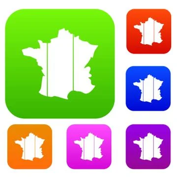 France set collection Stock-Illustration