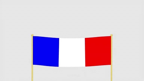 FRANCE Simple Animated Flag Video stock 162832794