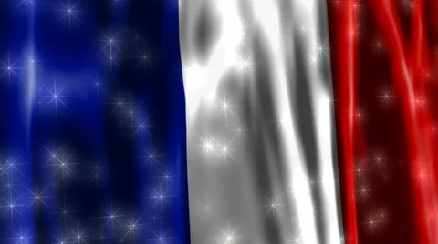 France Sparkling Flag Stock-Footage 882933