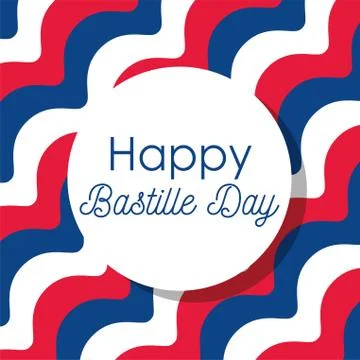 France striped background of happy bastille day vector design Ilustración de archivo