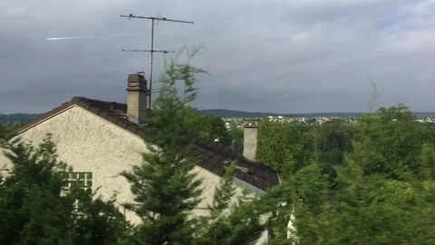 France, through the train window Stock Footage 114157284