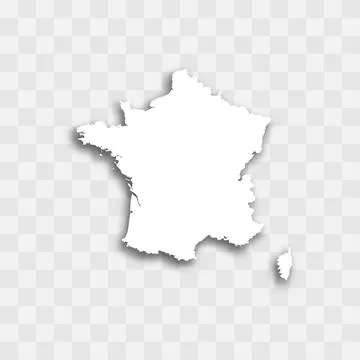 France vector map silhouette イラスト素材