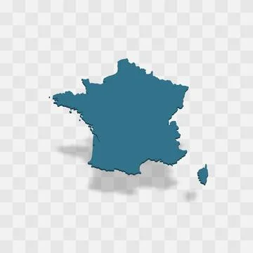 France vector map silhouette Stockillustratie