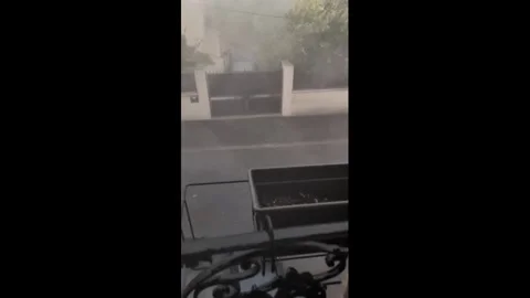France: Violent Storms Batter Paris Region, Leaving Damage 6 Stock Footage 343870458