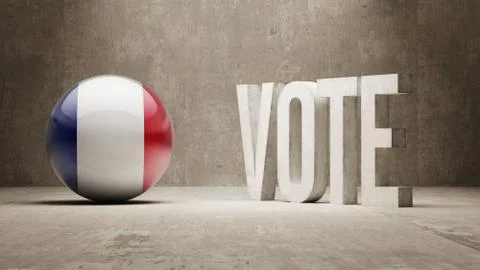 France. Vote Concept. Stock Illustration