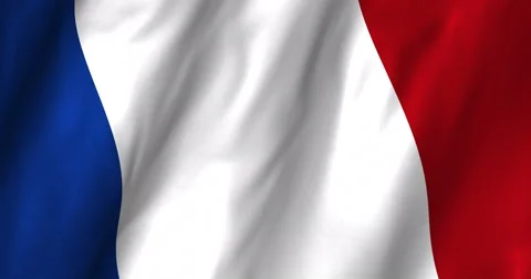 France Waving Flag-4K Video stock 46598976