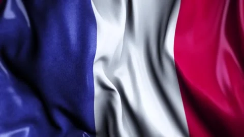 France WAVING FLAG LOOP Stock Footage 321018476