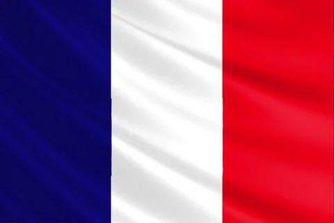 FRANCE wavy flag Stock Illustration