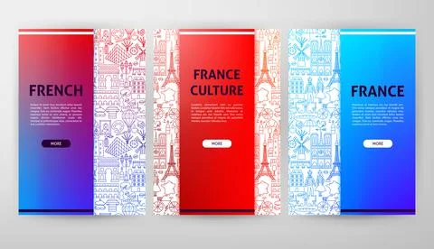 France Web Design 스톡 일러스트