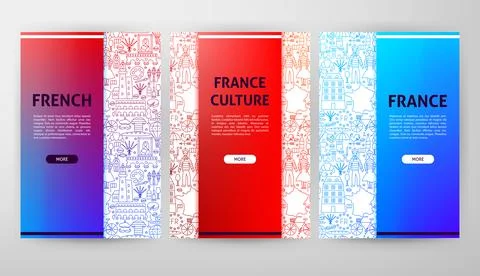 France Web Design Stock Illustration