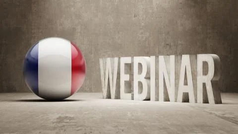 France. Webinar Concept. Stock Illustration