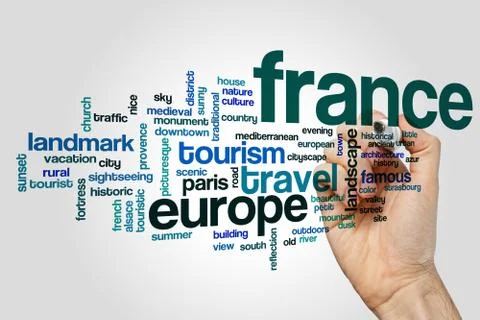 France word cloud concept Illustrazione stock