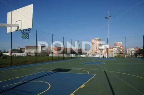 France, Yvelines, A Sports Ground In Les Mureaux