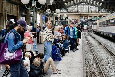 France's train network hit by 'massive attack' ahead of Paris Olympics opening c Photos