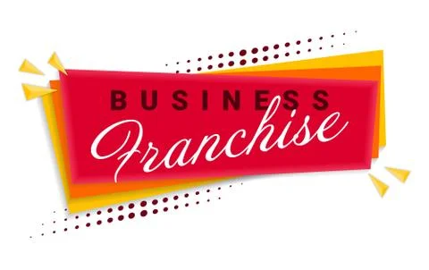 Franchise Banner Template Design. Vector Illustration. Stock Illustration
