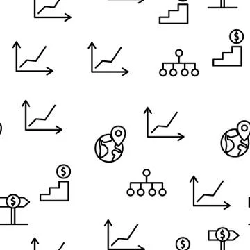 Franchise Vector Seamless Pattern Stock Illustration