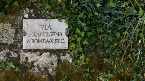 Francigena route Vídeo Stock 90724095