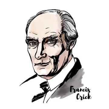 Francis Crick Stock Illustration
