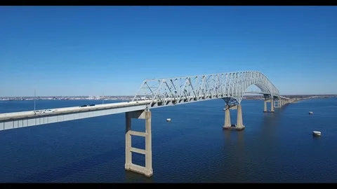 Francis Scott Key Bridge Stock Footage 76378025