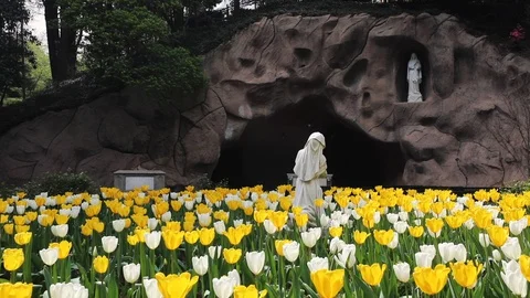 The Franciscan Monastery in Washington, DC, USA Stock Footage 128312331