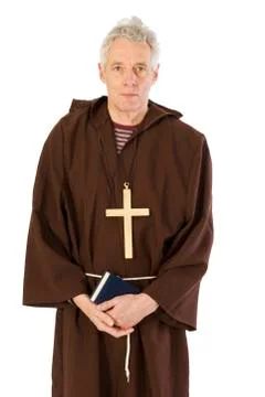 Franciscan monk Foto stock