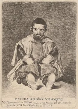 Francisco de Goya after Diego VelaÌzquez, Un enano (A Dwarf), 1778 Un ena. Stock Photos