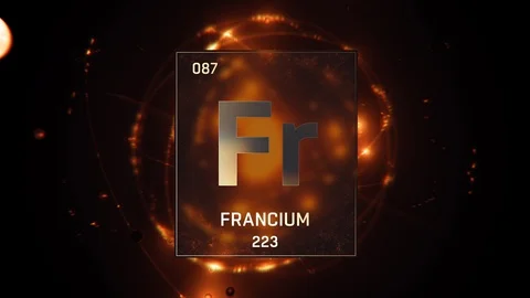 Francium as Element 87 of the Periodic Stock Video Pond5