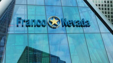 Franco Nevada modern urban tower downtown offices corporation  stocks market Stock Photos