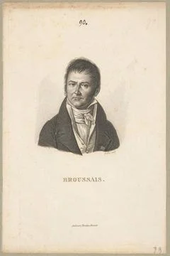 Francois Joseph Victor Broussais (1772 Saint Malo 1838 Vitry sur Seine) Fr... Stock Photos