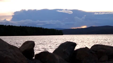 Francois lake BC Stock Footage 5230333