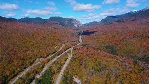 Franconia Notch State Park, Lincoln, NH, USA Stock Footage 172048237