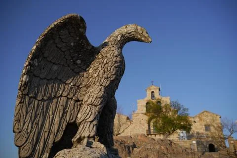 Franco's eagle of Cabezo Hill Stock Photos