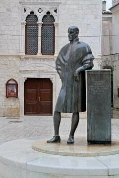 Frane Petric Statue Stock Photos